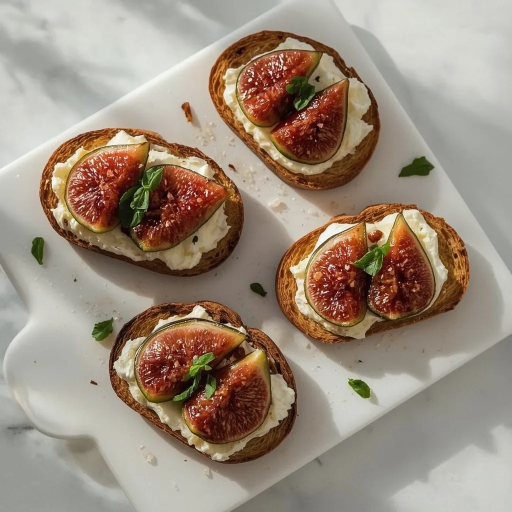 Ina Garten Fig and Goat Cheese Bruschettas