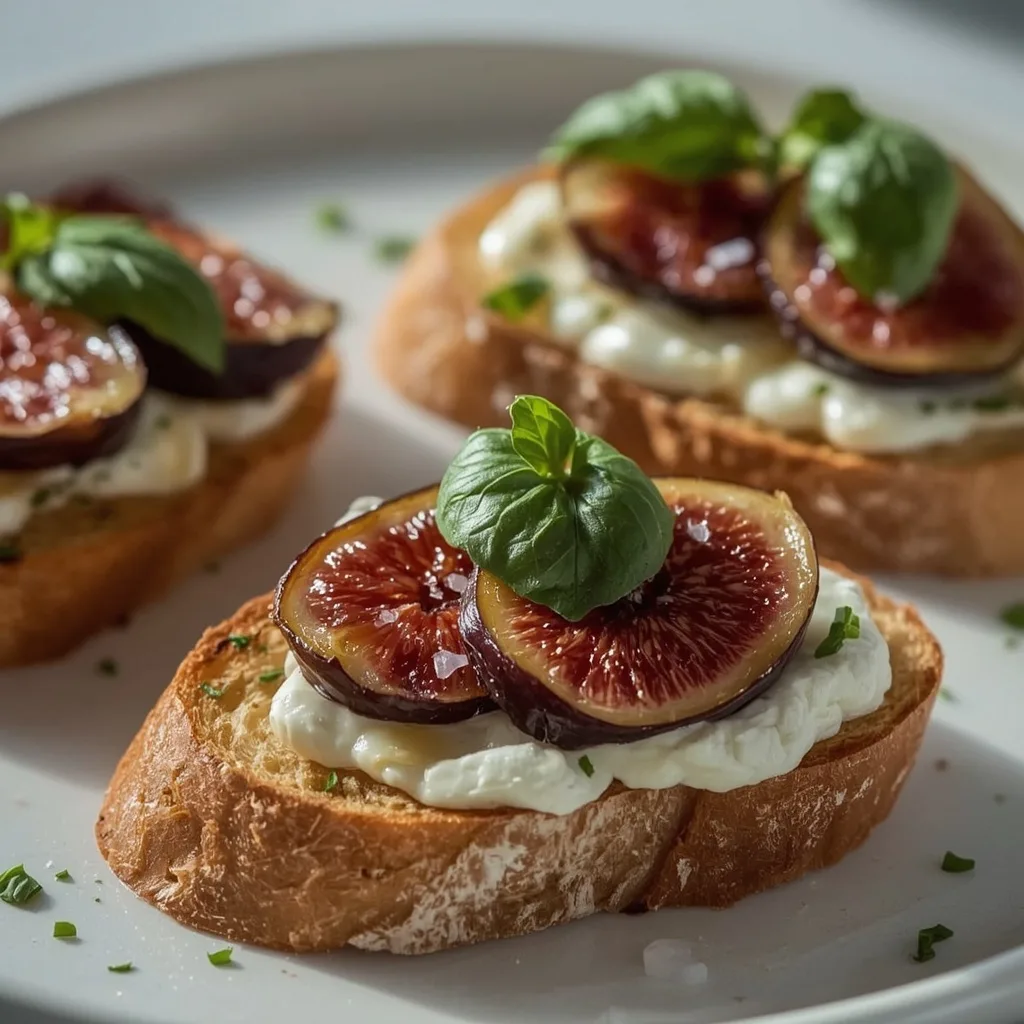 Ina Garten Fig and Goat Cheese Bruschettas