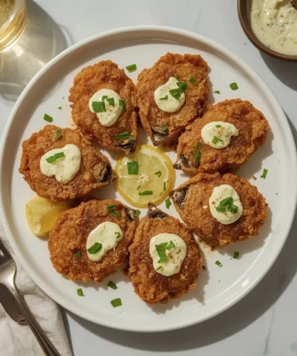Ina Garten Fried Oysters with Lemon Saffron Aioli