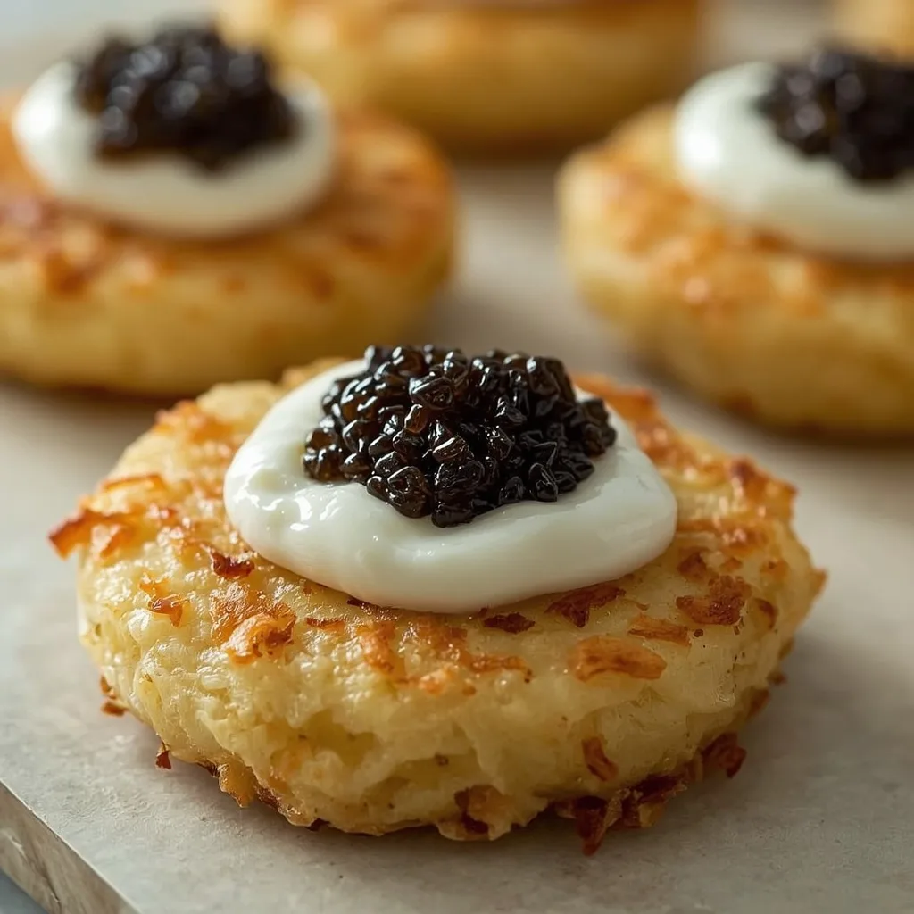Ina Garten Potato Pancakes with Caviar