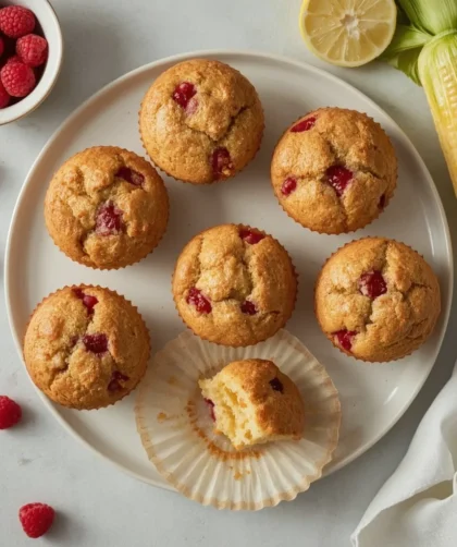 Ina Garten Raspberry Corn Muffins