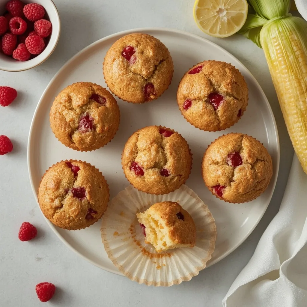 Ina Garten Raspberry Corn Muffins