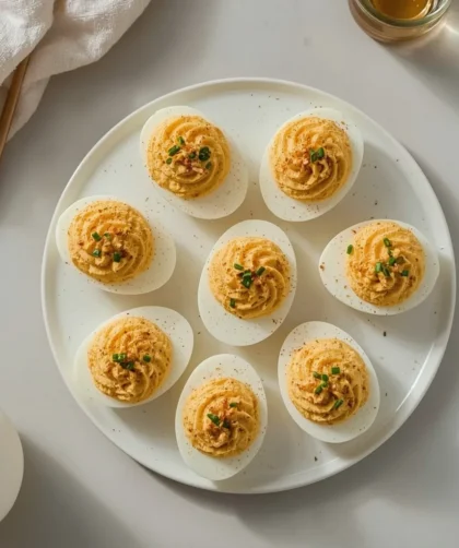 Make-Ahead Thanksgiving Deviled Eggs