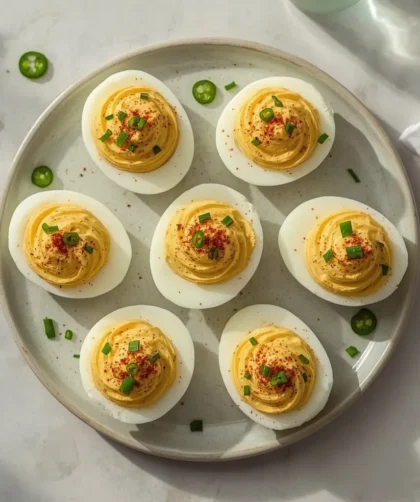 Spicy Jalapeño Deviled Eggs