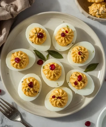 Thanksgiving Deviled Eggs