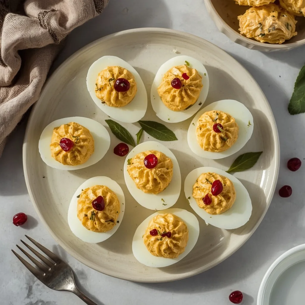 Thanksgiving Deviled Eggs