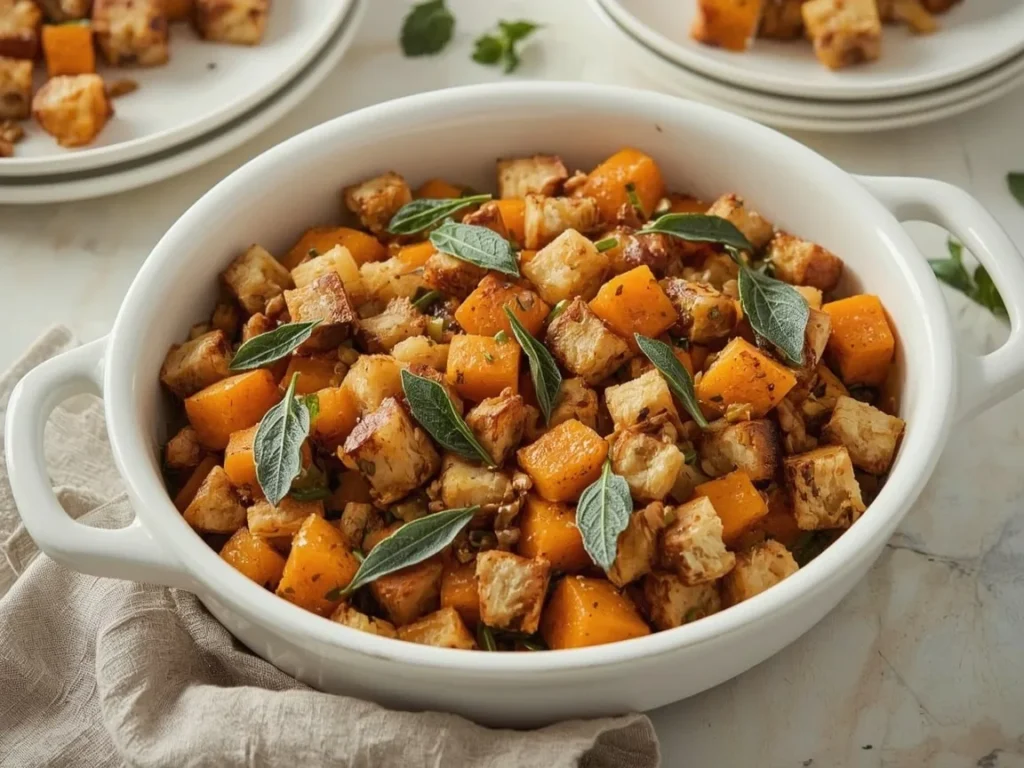 Butternut squash and sage stuffing with toasted pepitas