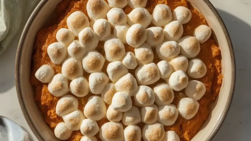 Classic Sweet Potato Casserole with Marshmallows