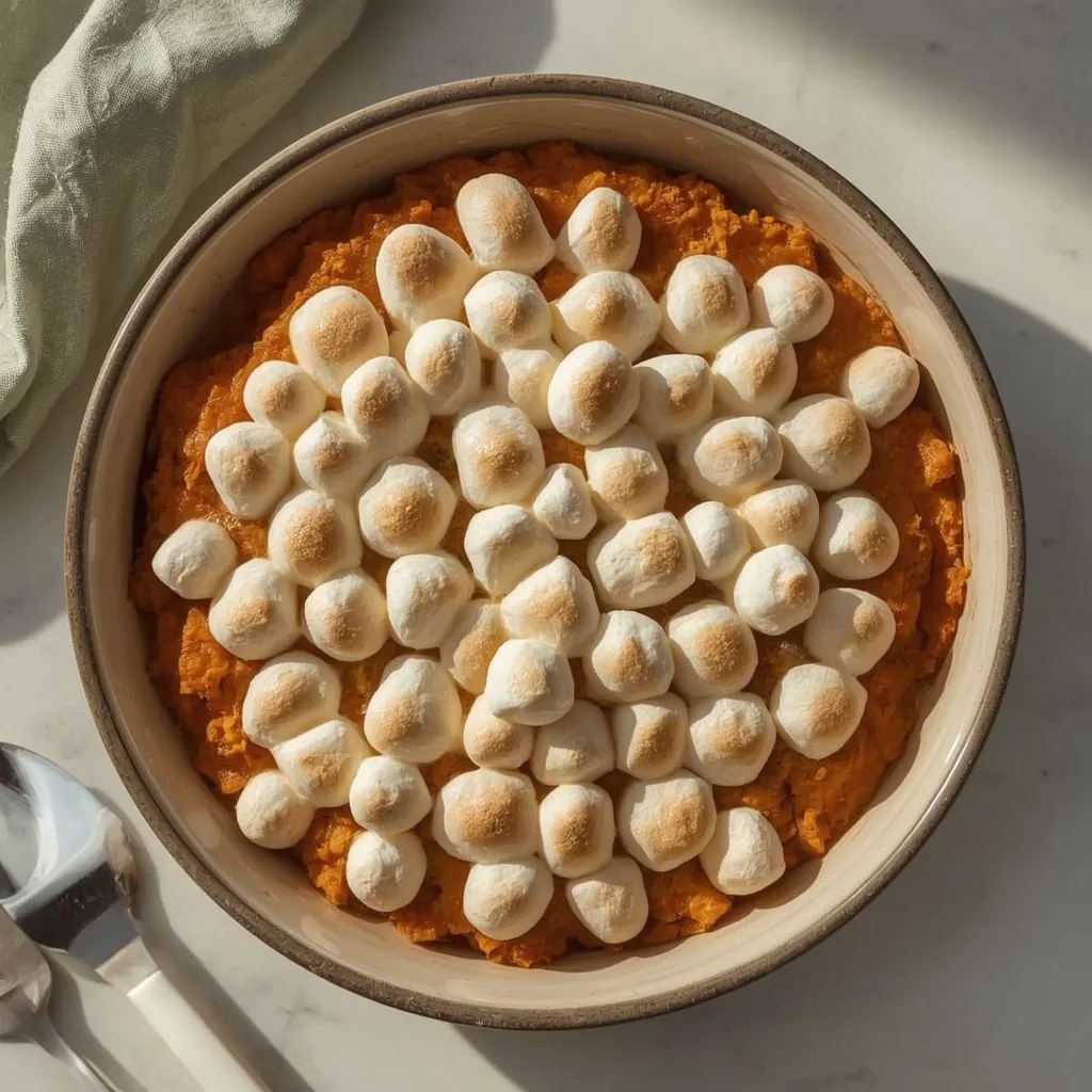 Classic Sweet Potato Casserole with Marshmallows