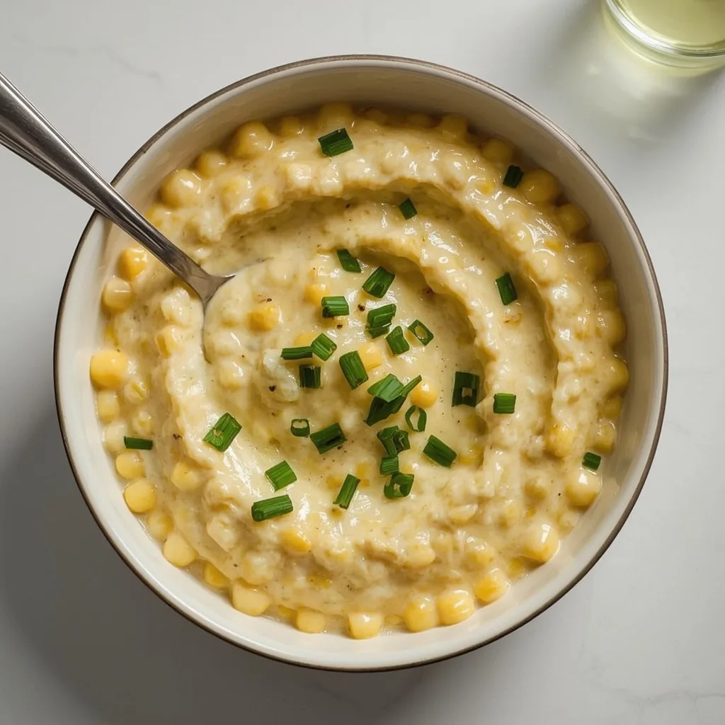 Ina Garten Cheddar and Scallion Creamed Corn