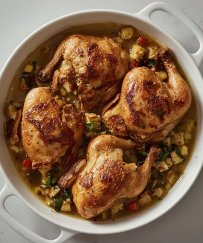 Ina Garten Cornish Hens with Cornbread Stuffing