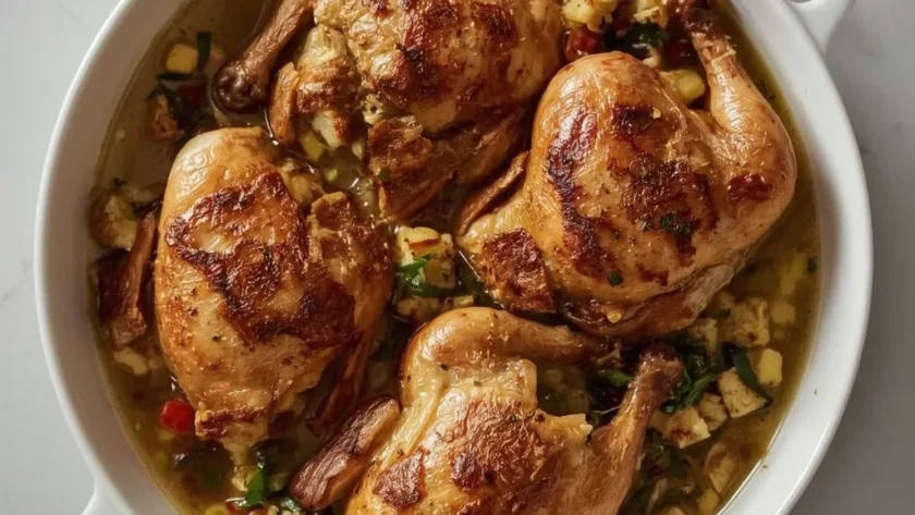 Ina Garten Cornish Hens with Cornbread Stuffing