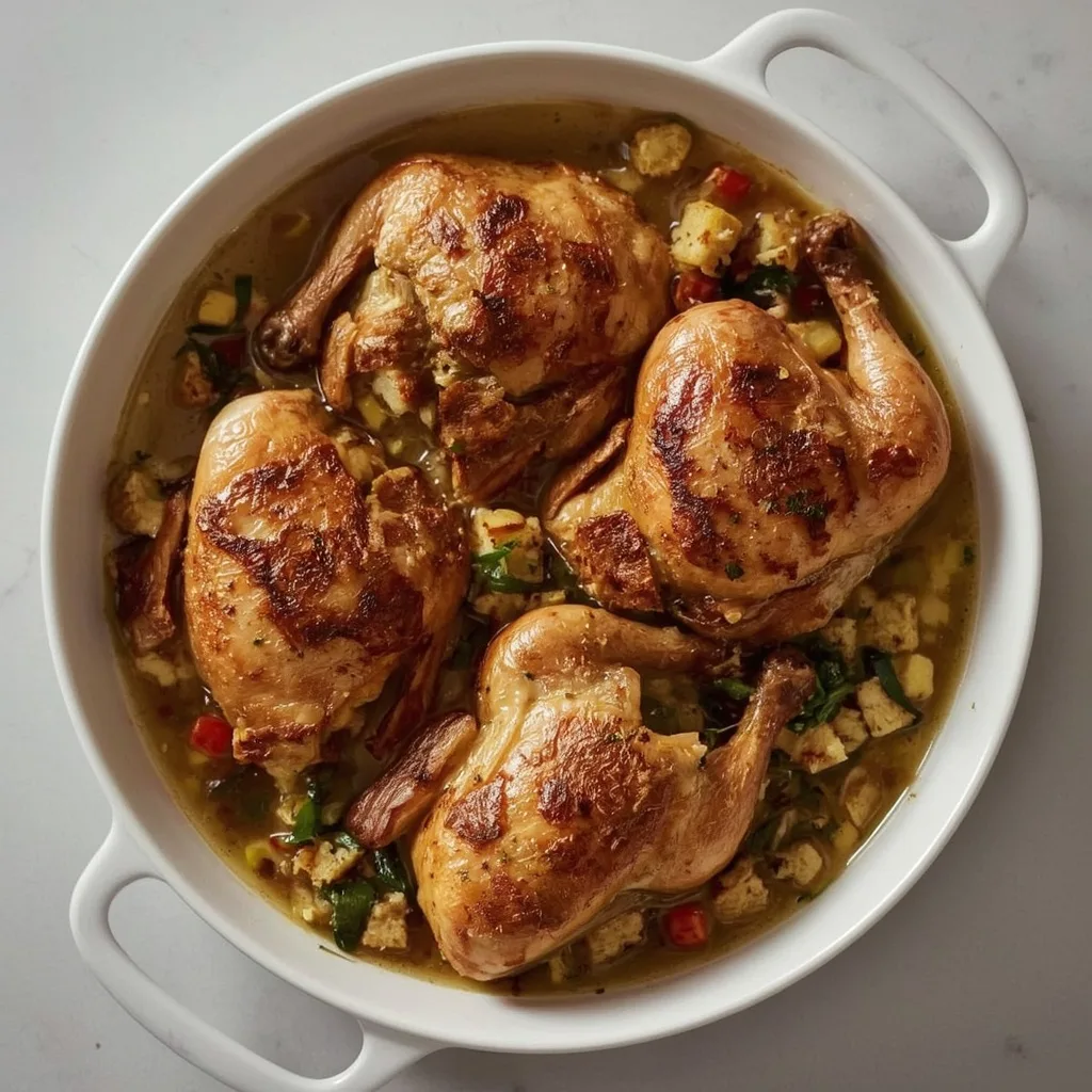 Ina Garten Cornish Hens with Cornbread Stuffing