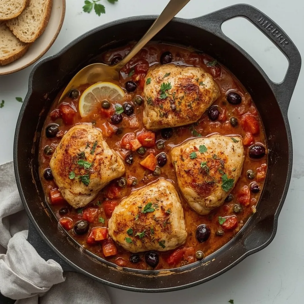 Ina Garten-Inspired Provencal Chicken with Olives and Capers
