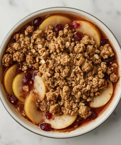 Ina Garten Pear, Apple and Cranberry Crisp