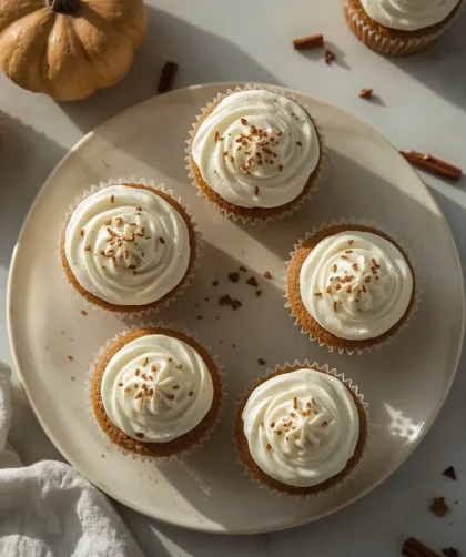 Ina Garten Pumpkin Cupcakes with Maple Frosting
