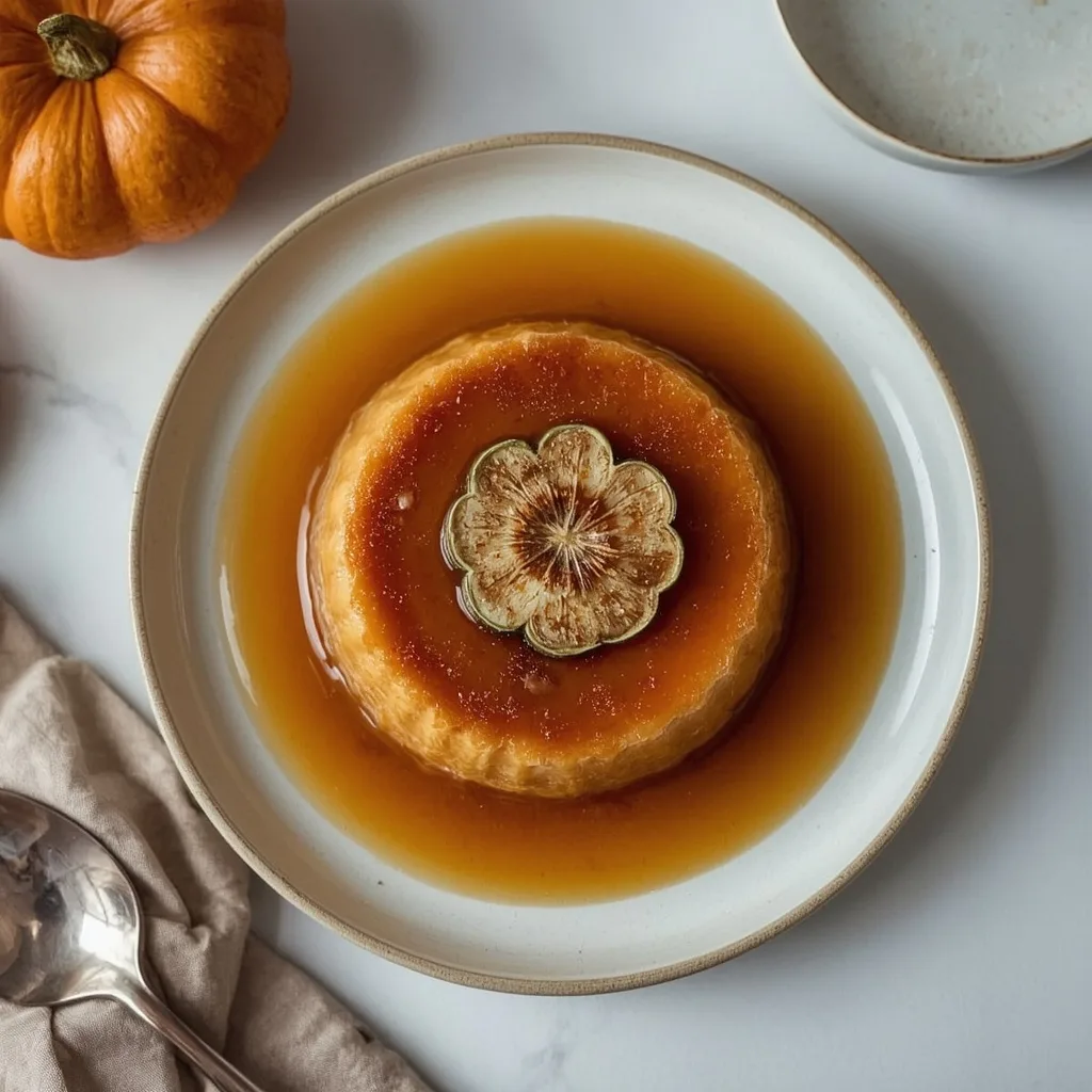 Ina Garten Pumpkin Flan with Maple Caramel