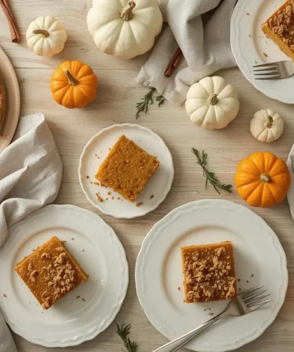 Pumpkin recipes including pumpkin pie, pumpkin bread, muffins and cheesecake bars