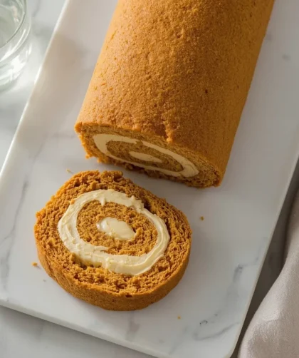 Ina Garten Pumpkin Roulade with Ginger Buttercream