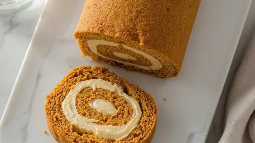 Ina Garten Pumpkin Roulade with Ginger Buttercream