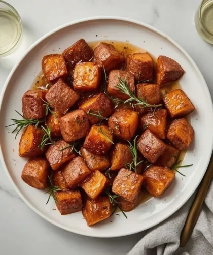 Ina Garten's Roasted Sweet Potatoes with Maple and Rosemary