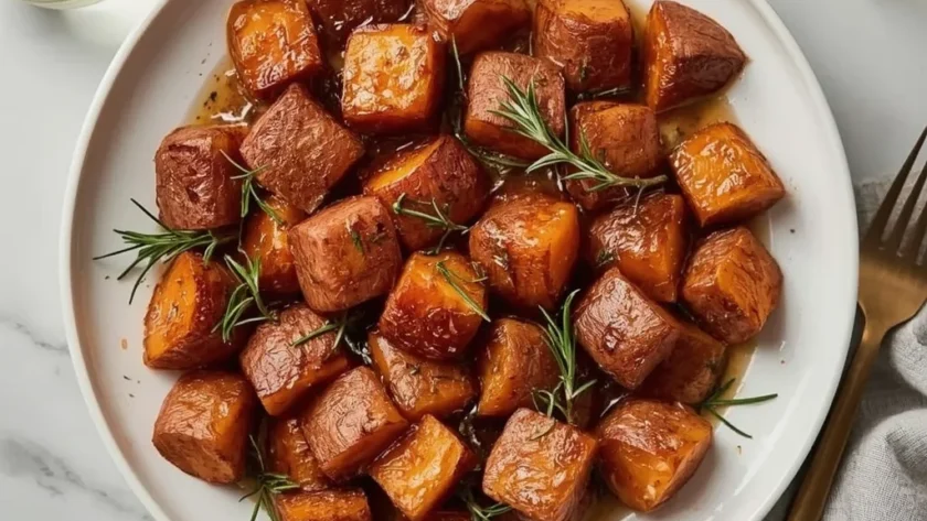Ina Garten's Roasted Sweet Potatoes with Maple and Rosemary