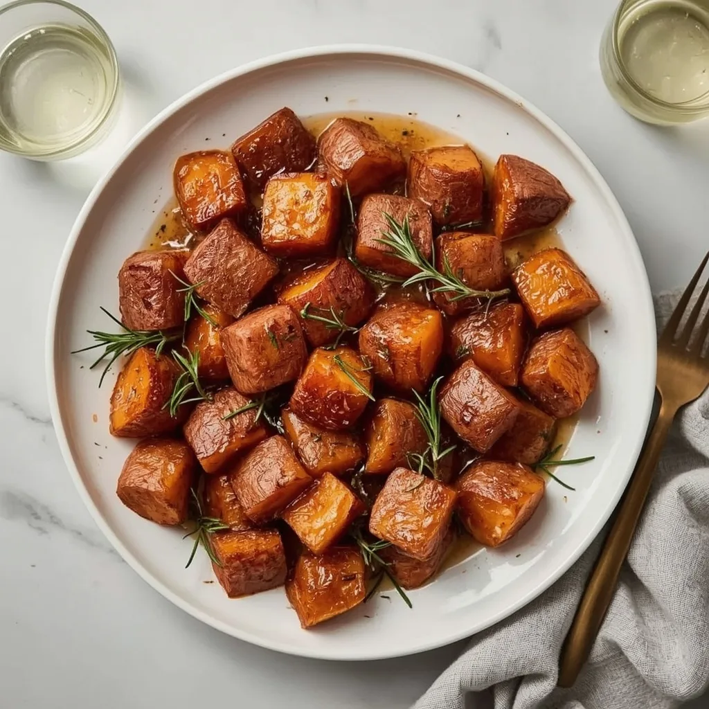 Ina Garten's Roasted Sweet Potatoes with Maple and Rosemary