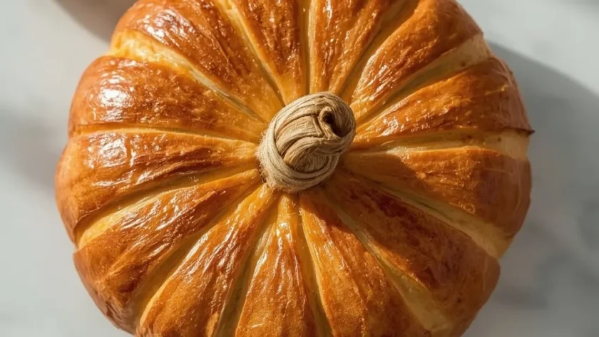 Pumpkin-Shaped Baked Brie