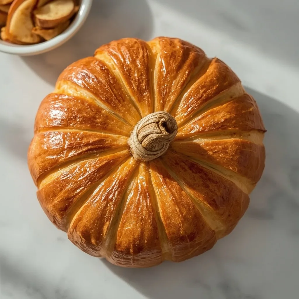 Pumpkin-Shaped Baked Brie