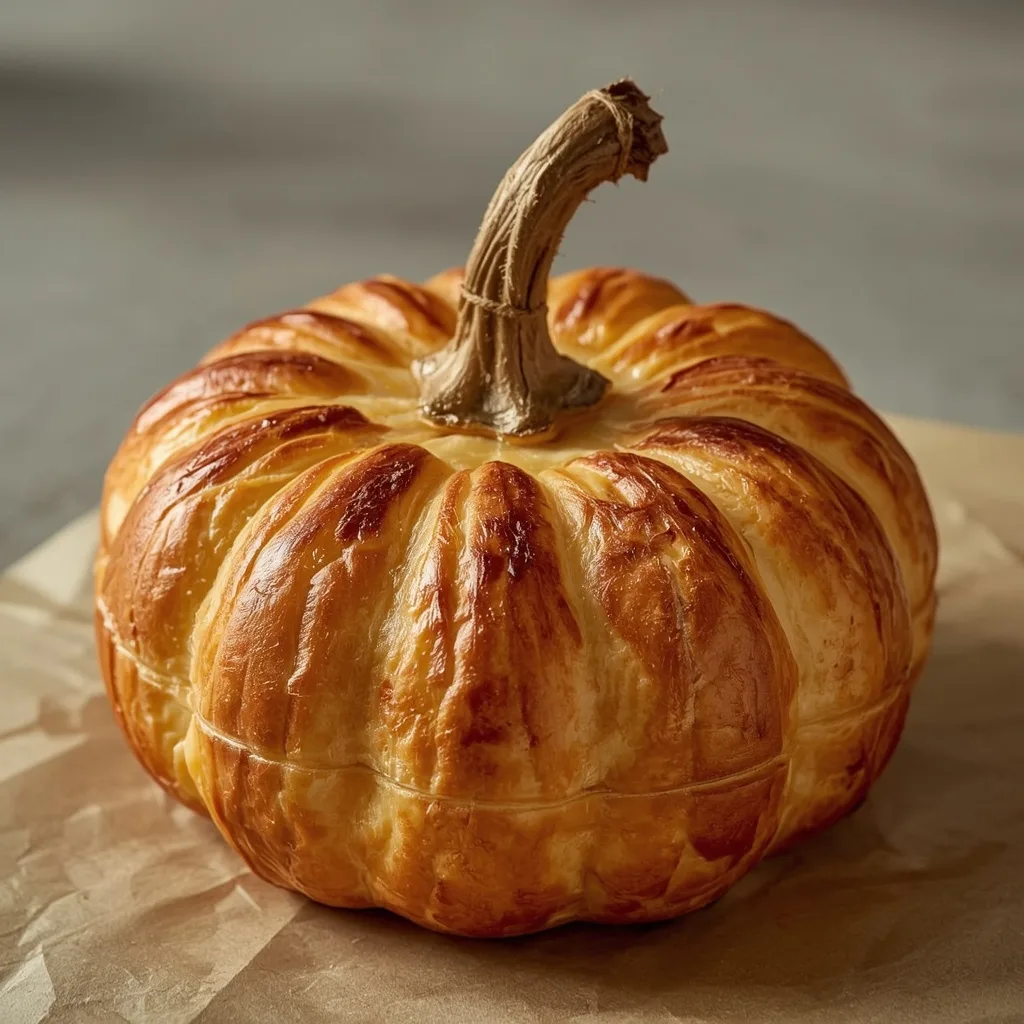 Pumpkin-Shaped Baked Brie