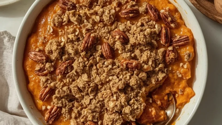 Sweet Potato Casserole with Canned Yams